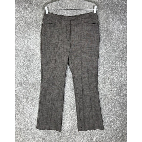 Ann Taylor LOFT Petites Curvy Dress Pants Womens Size 6P Stretch Brown Pockets - Picture 1 of 8